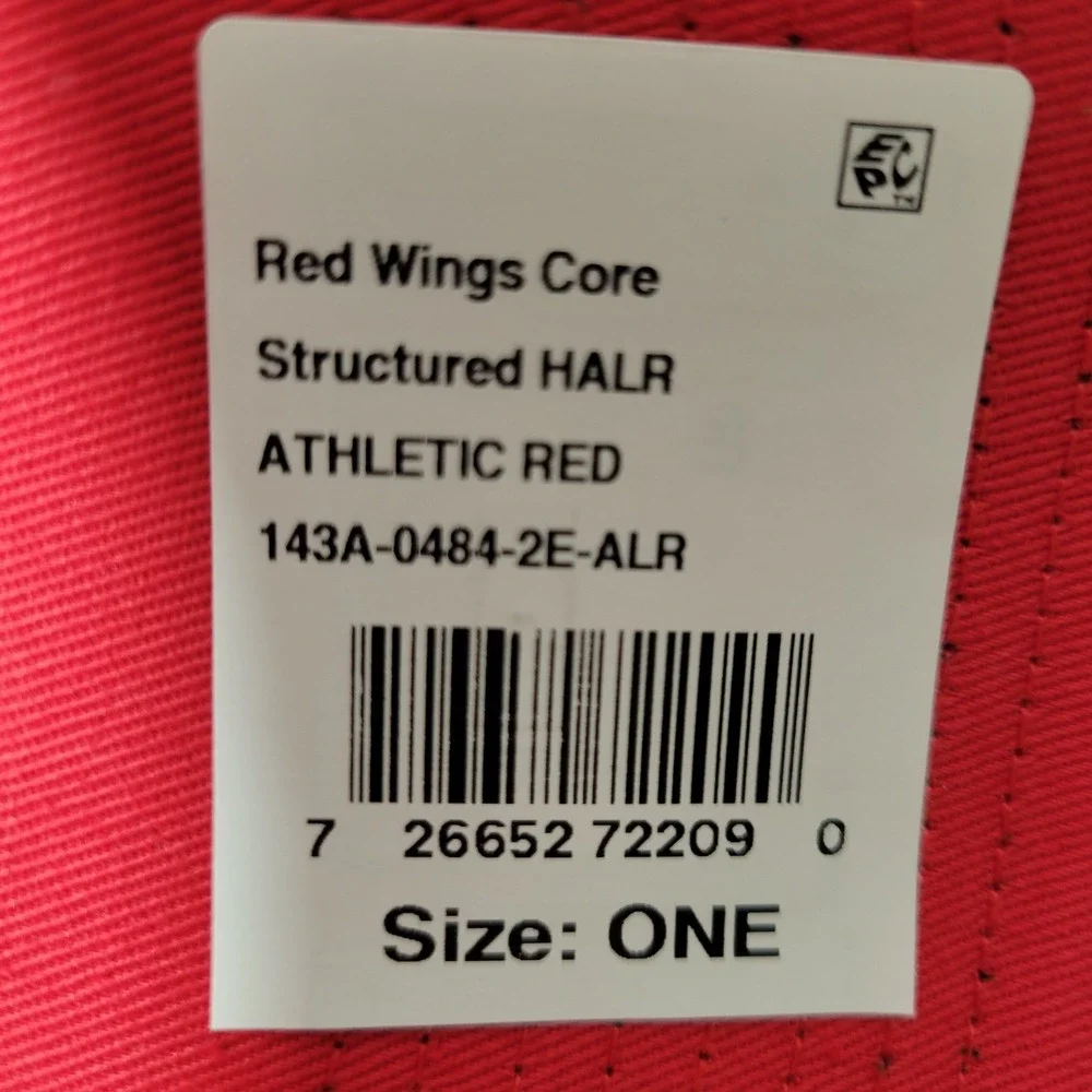 Fanatics Detroit Red Wings Hat Unisex Adjustable Red Core Structured NHL Cap NEW
